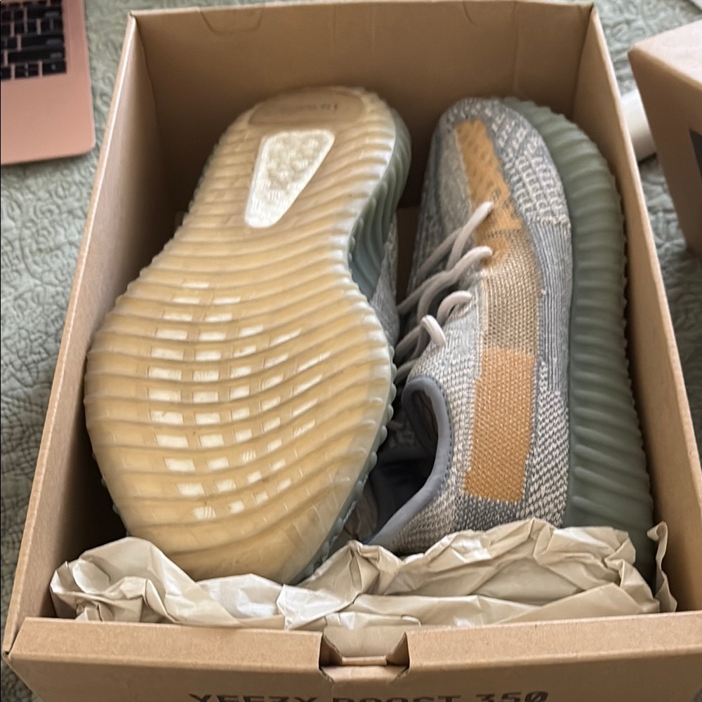 Yeezy Boost 350 V2 in Gray and Tan